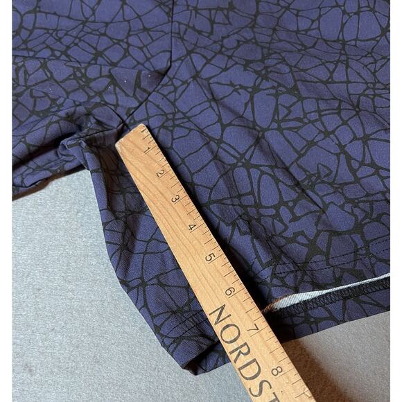 Traj3ctory Athletic Shorts Men XXL Blue Black Web Print Zip Pocket P7-24 Wicking - Picture 10 of 12